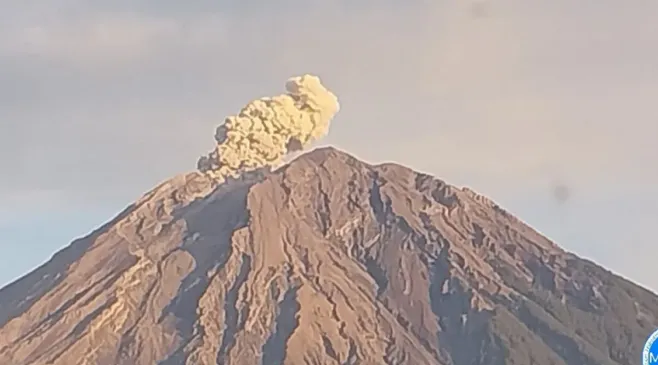 Empat Kali Erupsi, Semeru Luncurkan Kolom Abu Setinggi 1.000 Meter