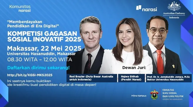 Kompetisi Gagasan Sosial Inovatif Makassar 2025: Memberdayakan Pendidikan di Era Digital