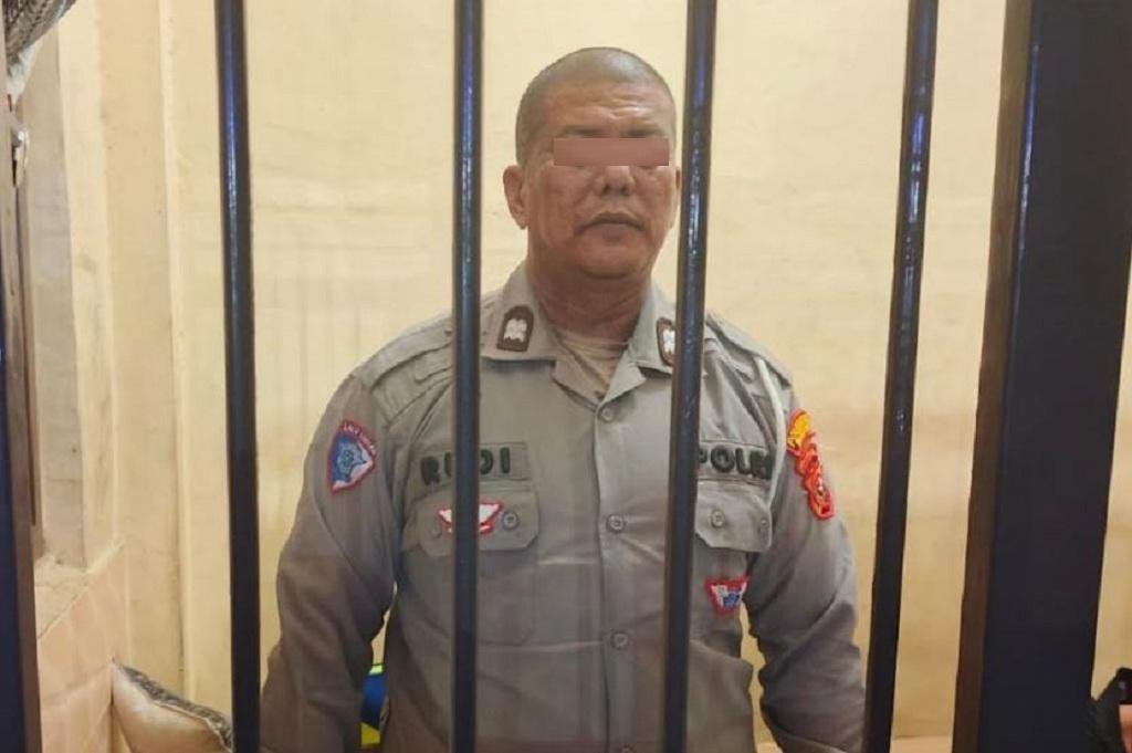 Tampang Oknum Polantas Viral karena Pungli di Medan, Kini Meringkuk dalam Sel