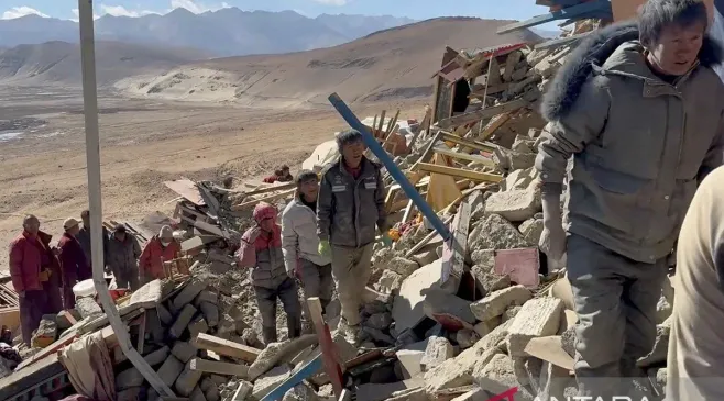 Dampak Gempa Tibet: Ribuan Rumah Rusak dan Ratusan Korban Tewas