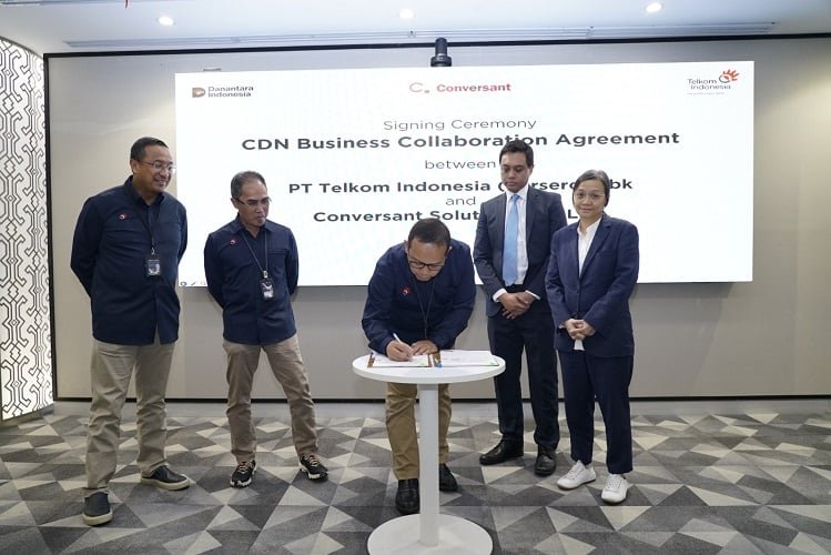 Kolaborasi, Telkom dan Conversant Hadirkan Solusi Distribusi Konten Digital Cepat dan Aman
