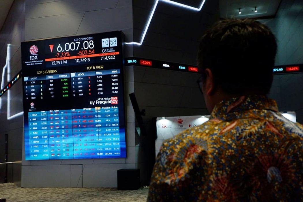 373 Saham Melemah, IHSG Hari Ini Ditutup Terkoreksi ke 6.915