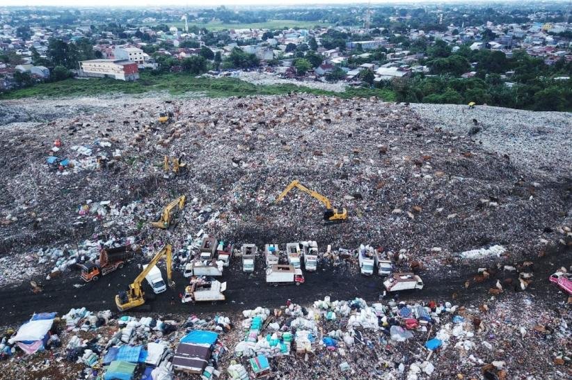 Penampakan TPA Antang Kelebihan Kapasitas, Tumpukan Sampah Bak Gunung