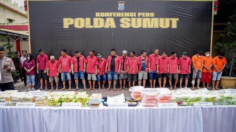 Polda Sumut Sita 1,2 Ton Sabu dan Ribuan Narkoba Lainnya 